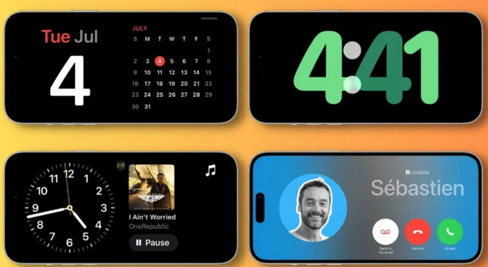 南郑苹果手机维修分享iOS17横屏充电待机显示有什么好处 