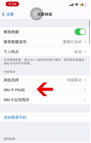 南郑苹果14维修网分享如何给iPhone14的SIM卡设置密码 